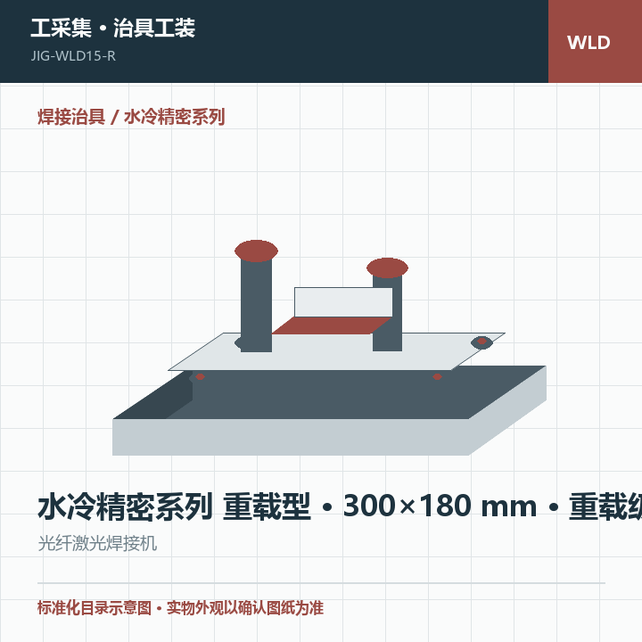 水冷精密系列 重载型 · 300×180 mm · 重载级商品示意图