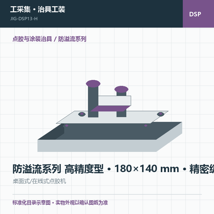 防溢流系列 高精度型 · 180×140 mm · 精密级商品示意图