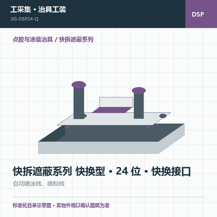 快拆遮蔽系列 快换型 · 24 位 · 快换接口商品示意图
