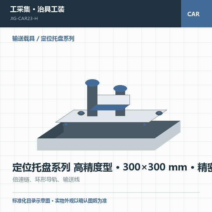定位托盘系列 高精度型 · 300×300 mm · 精密级商品示意图
