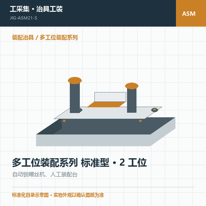 多工位装配系列 标准型 · 2 工位商品示意图
