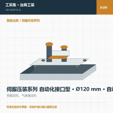 伺服压装系列 自动化接口型 · Ø120 mm · 自动化接口