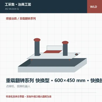 重载翻转系列 快换型 · 600×450 mm · 快换接口