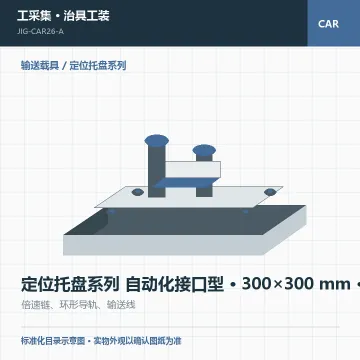 定位托盘系列 自动化接口型 · 300×300 mm · 自动化接口